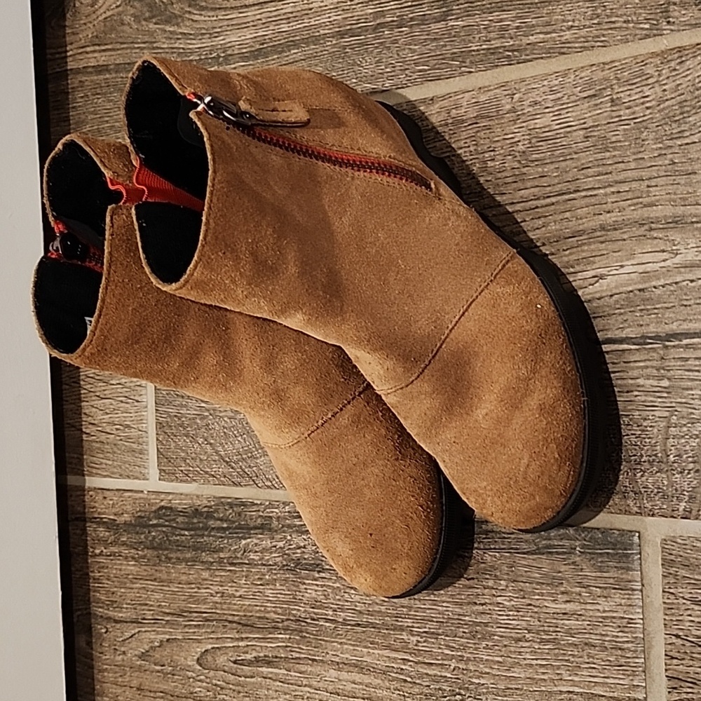 SOREL | Light Brown Joa Wedge II Leather Bootie - Girls